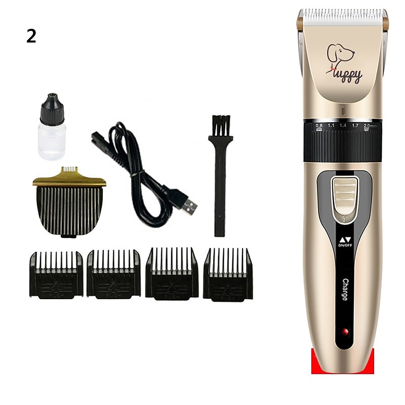 Dog Hair Clipper Pet Hair Trimmer Puppy Grooming Electric Shaver Set Cat Accessories Ceramic Blade Recharge Profession supplies2