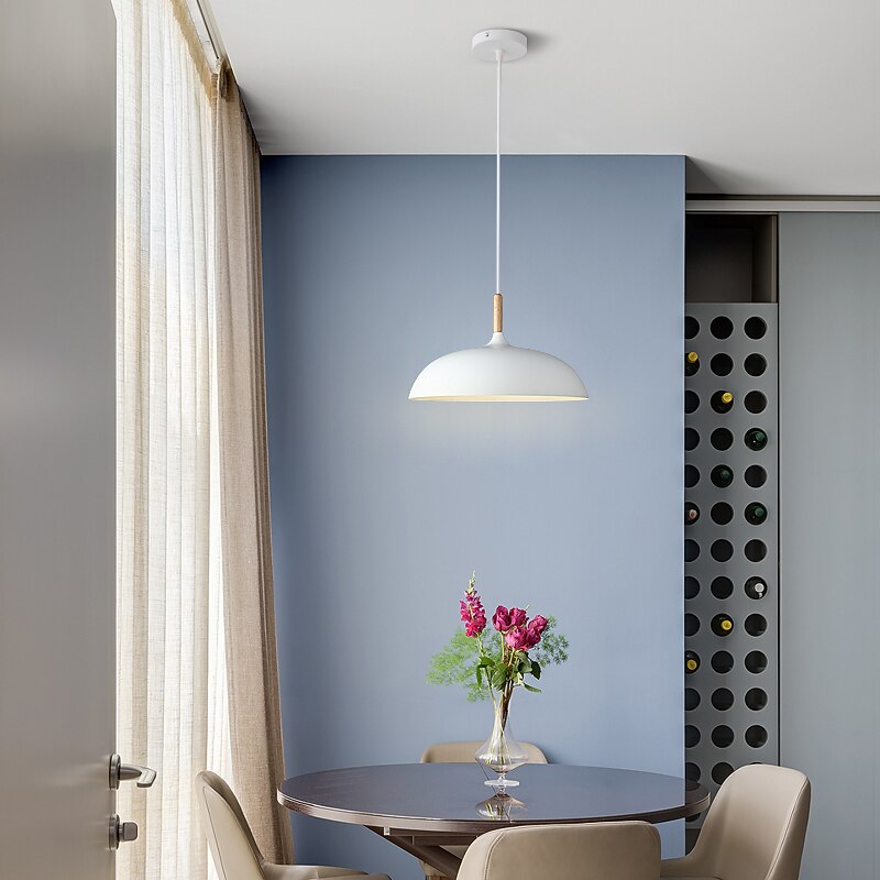 35/40 cm Island Design Pendant Light Metal Wood Painted Finishes Island Nordic Style 85-265V4