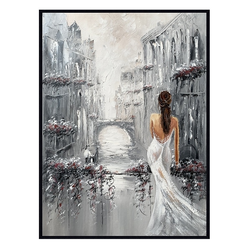 Wedding Oil Painting Abstract Modern Light Sexy Lady Living Room Luxury Bedroom City Impression Decorative Painting3