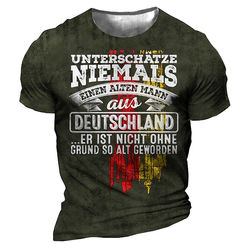 Men's Unisex Letter Graphic Prints T Shirt Distressed T Shirt Short Sleeve T shirt 3D Print Crew Neck Shirt Sports Designer Casual Outdoor Street Daily Black Army Green Navy Blue Summer Clothing4