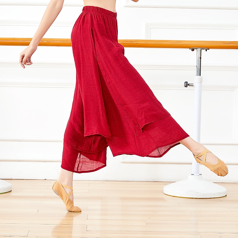 Ballet Pants Pure Color Women's Training Daily Wear High Tencel4