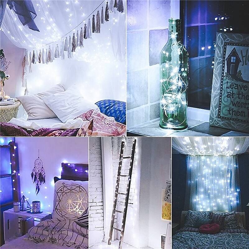 1pc 10LED 1m Solar Wine Bottle Stopper Copper Fairy Strip Wire Outdoor Party Decoration Novelty Night Lamp DIY2