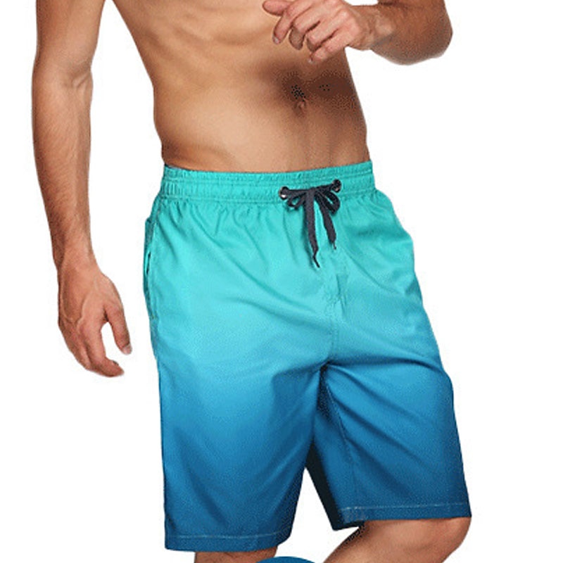 Men's Swim Trunks Swim Shorts Quick Dry Lightweight Board Shorts Bathing Suit Drawstring with Pockets Swimming Surfing Beach Water Sports Gradient Summer - Main Image