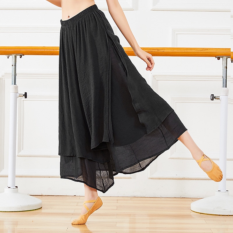 Ballet Pants Pure Color Women's Training Daily Wear High Tencel