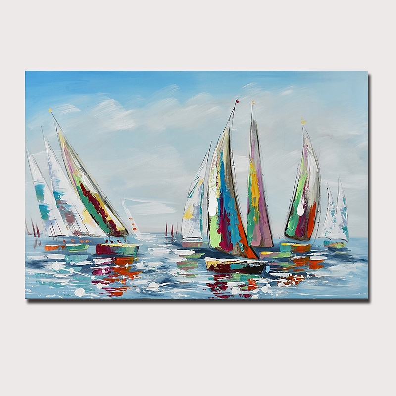 Oil Painting Handmade Hand Painted Wall Art Abstract DuskSeascape Landscape Home Decoration Dcor Rolled Canvas No Frame Unstretched2