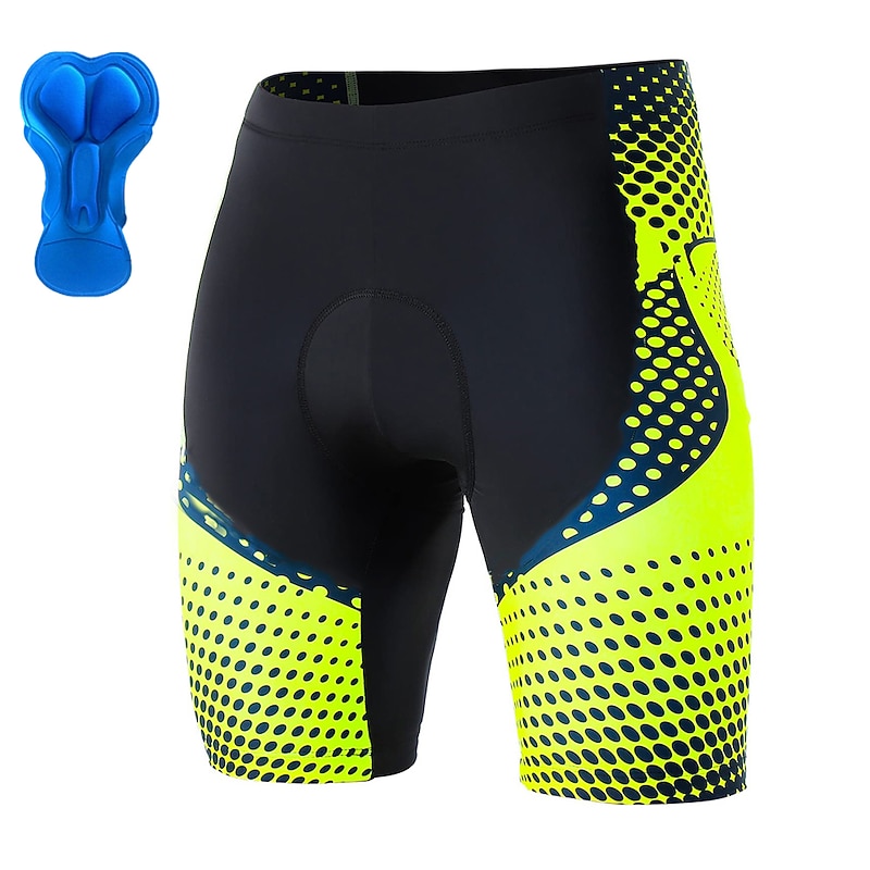 Men's Polka Dot Cycling Shorts Bike Shorts Bike Padded Shorts / Chamois Bottoms Mountain Bike MTB Road Bike Cycling Sports 3D Pad Cycling Quick Dry Moisture Wicking Yellow Red Spandex Clothing Apparel3