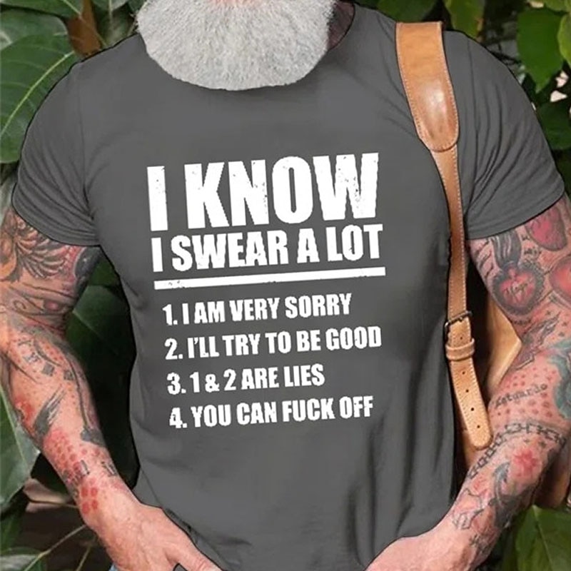 Men's Graphic Letter T Shirt Casual Style Cotton Short Sleeve Graphic Shirt Black White Navy Blue Comfortable Tee Street Casual Fashion Designer Clothing3