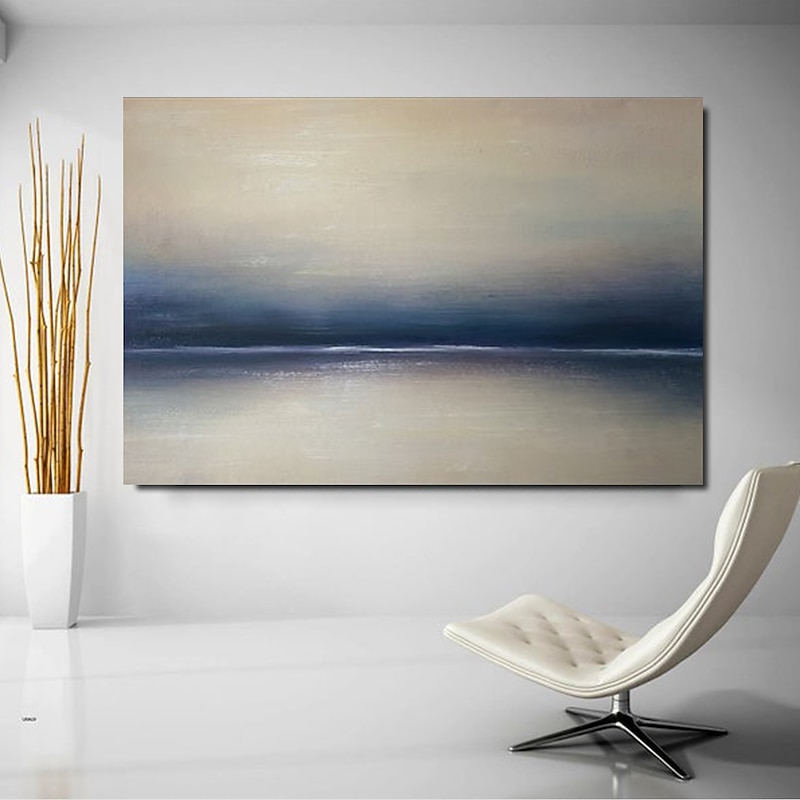 Handmade Oil Painting CanvasWall Art Decoration Abstract Knife Painting Landscape Grey For Home Decor Rolled Frameless Unstretched Painting4