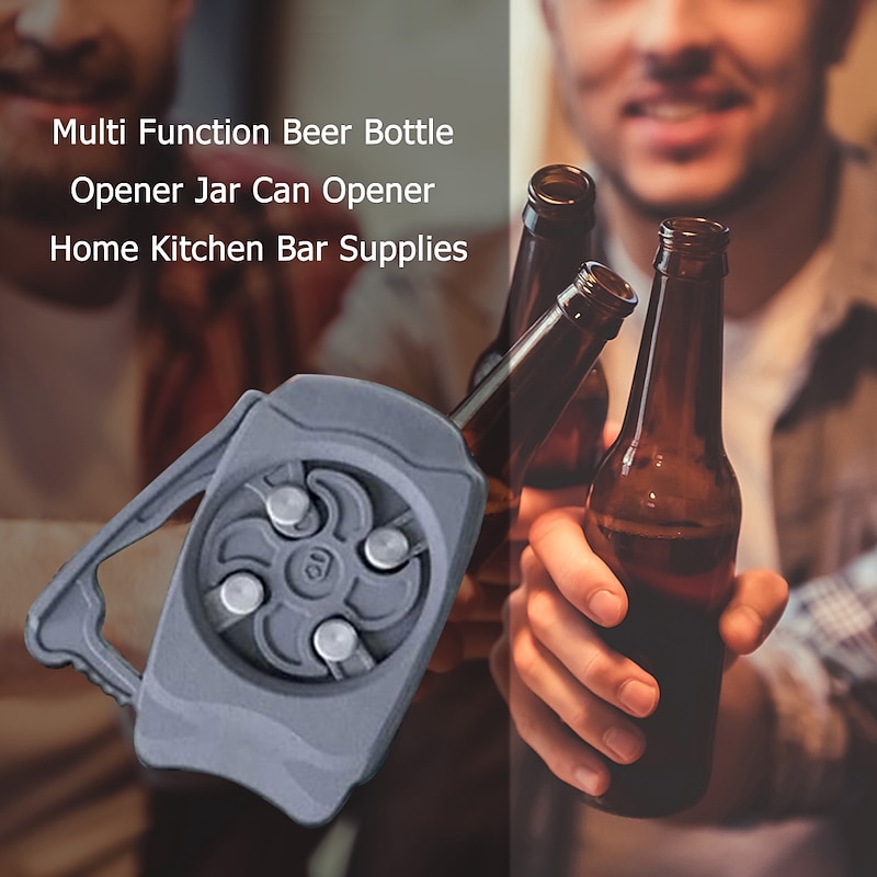 Portable kitchen outdoor bar multi function accessories tool beer cola beverage can opener bottle opener ABS Beer Soda Cap2