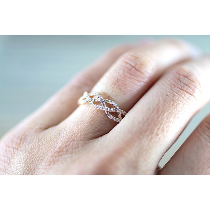Ring Party Classic Rose Gold Alloy Simple Elegant Fashion 1pc / Women's / Wedding / Gift4