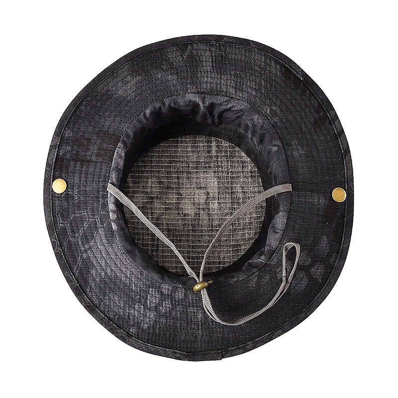 Men's Women's Camouflage Army Tactical Cap Military Boonie Hat Sun Hat Fishing Hat Bucket Cap Wide Brim Outdoor UV Protection Breathable Quick Dry Sweat wicking Hat for Hunting Fishing Climbing Summer3