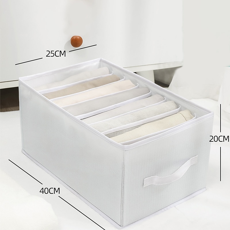 Storage Container Convenient Jeans Storage Large Capacity Tidy-Keeping Multi-purpose Clothes Underpants Organizing Drawer for Wardrobe Jeans Storage Long Household Supplies4