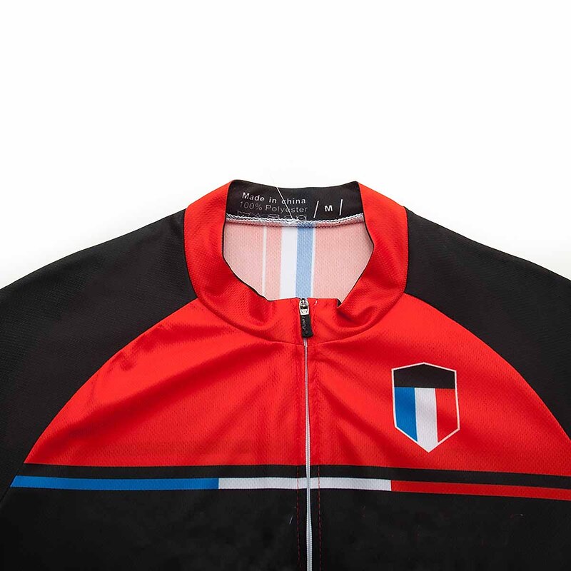 Men's Cycling Jersey with Bib Shorts Short Sleeve Mountain Bike MTB Road Bike Cycling Red Green Stripes Bike Clothing Suit 3D Pad Breathable Quick Dry Back Pocket Polyester Spandex Sports Stripes4