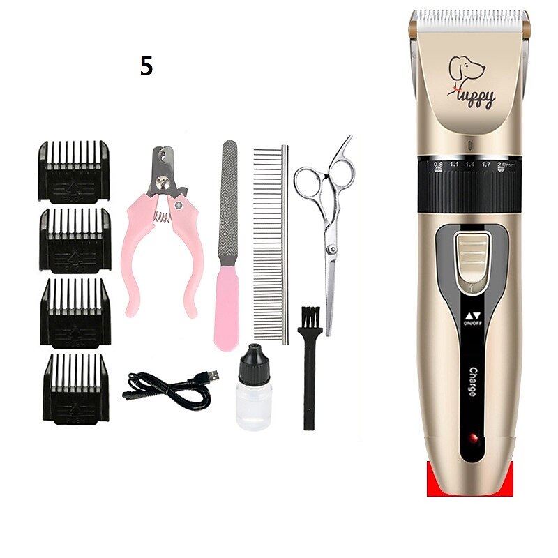 Dog Hair Clipper Pet Hair Trimmer Puppy Grooming Electric Shaver Set Cat Accessories Ceramic Blade Recharge Profession supplies4