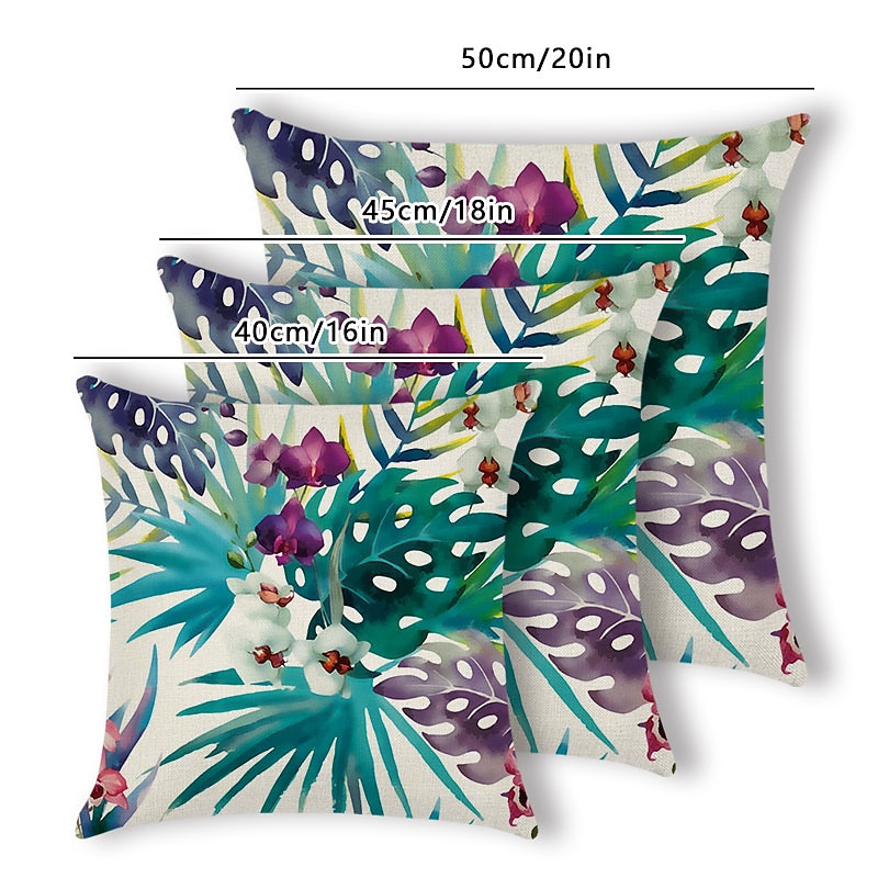 Cushion Cover 1PC Soft Decorative Square Throw Pillow Cover Cushion Case Pillowcase for Sofa Bedroom  Superior Quality Mashine Washable Pack of 1 Outdoor Faux Linen Cushion for Sofa Couch Bed Chair2