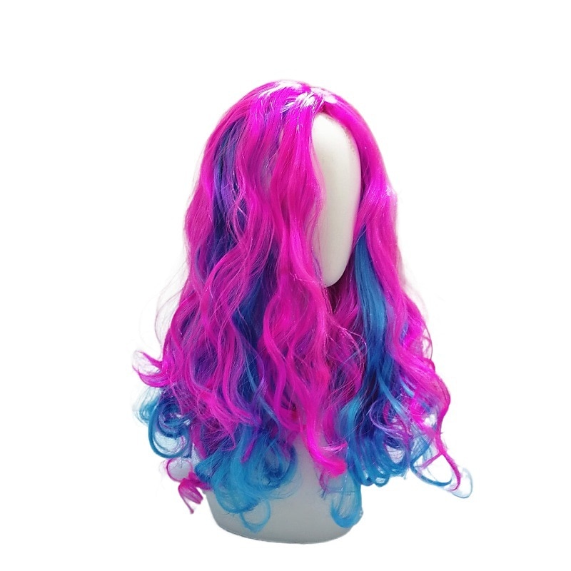 Descendants 3 Women Audrey Wig Mixed colors Synthetic Hair Cosplay Wigs Halloween Wigs2