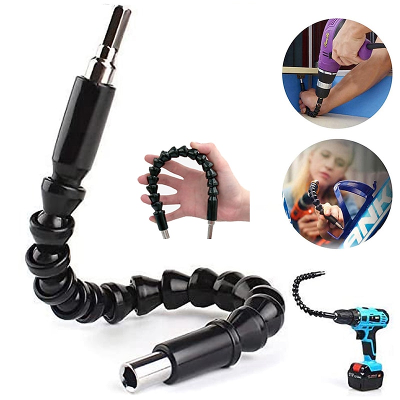 Flexible Electric Drill Screwdriver Bit Multifunctional Universal Snake Hose Cardan Shaft Connection Soft Extension Rod Link