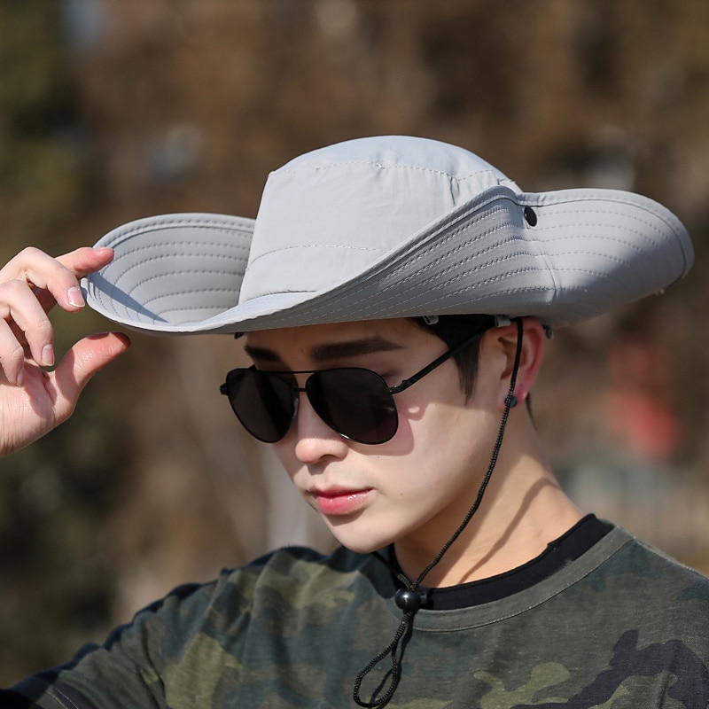 Sun Hat Bucket Hat Fishing Hat Hat UV Sun Protection Sunscreen UV Protection Summer Spring Wide Brim with Face Cover & Neck Flap Men's Women's Fishing Activity2