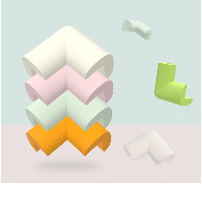 10pcs/pack Non-sticking Anti-collision Corner Protecter Children's Table Bed Corner Protection Baby Proofing Edge and Corner Guards Foam4