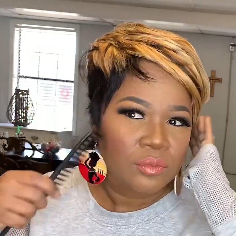 Synthetic Wig Straight Pixie Cut Wig Short Ombre Black / Medium Auburn Synthetic Hair Women's Soft Party Easy to Carry Black Brown Daily Wear  Party  African American Short Wig Female Hairstyles3