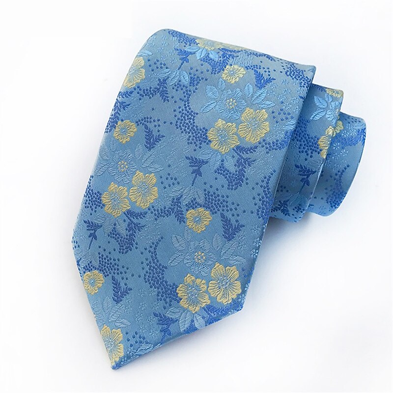 Men's Ties Neckties Work Wedding Gentleman Jacquard Fashion Print Floral Formal Business3