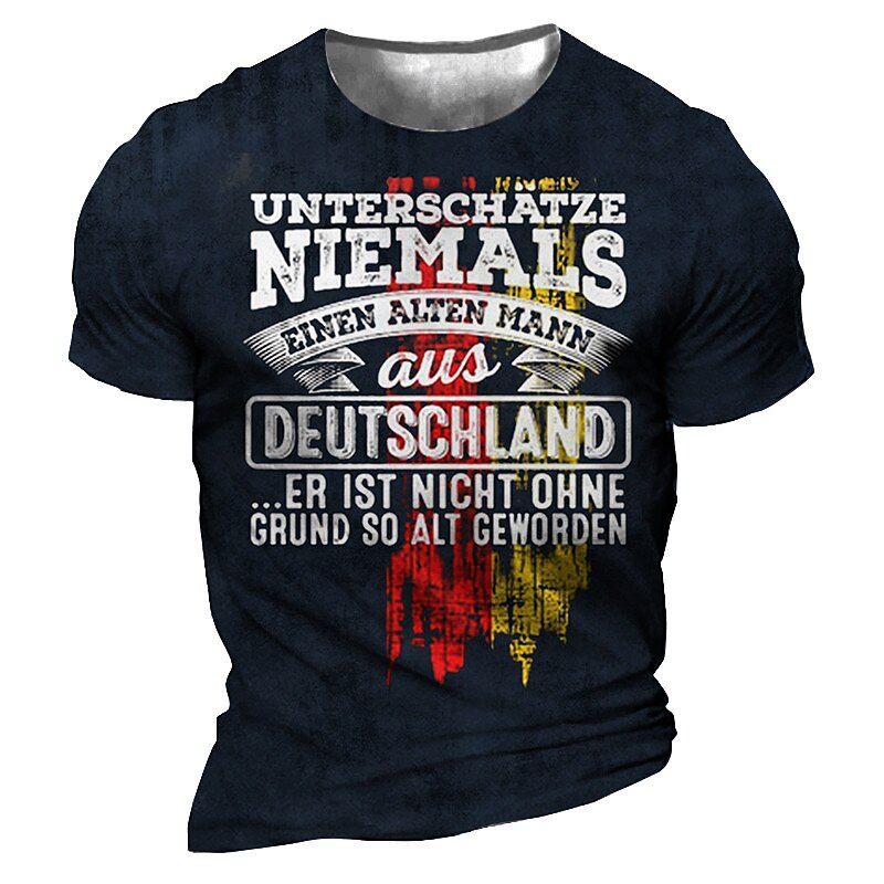 Men's Unisex Letter Graphic Prints T Shirt Distressed T Shirt Short Sleeve T shirt 3D Print Crew Neck Shirt Sports Designer Casual Outdoor Street Daily Black Army Green Navy Blue Summer Clothing2