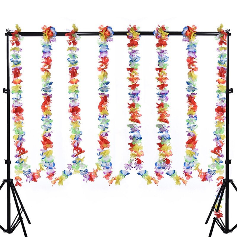 Hawaiian Colorful Flower Strips Pull Flower Decoration Flower 2-6 Meters Long Festival Festival Party Supplies2