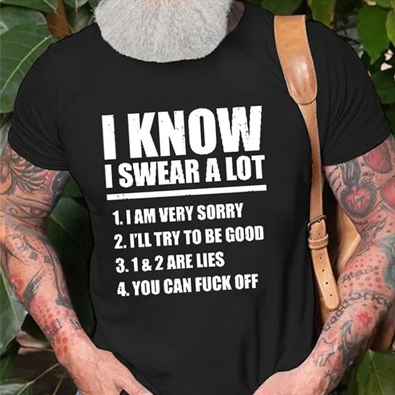 Men's Graphic Letter T Shirt Casual Style Cotton Short Sleeve Graphic Shirt Black White Navy Blue Comfortable Tee Street Casual Fashion Designer Clothing4