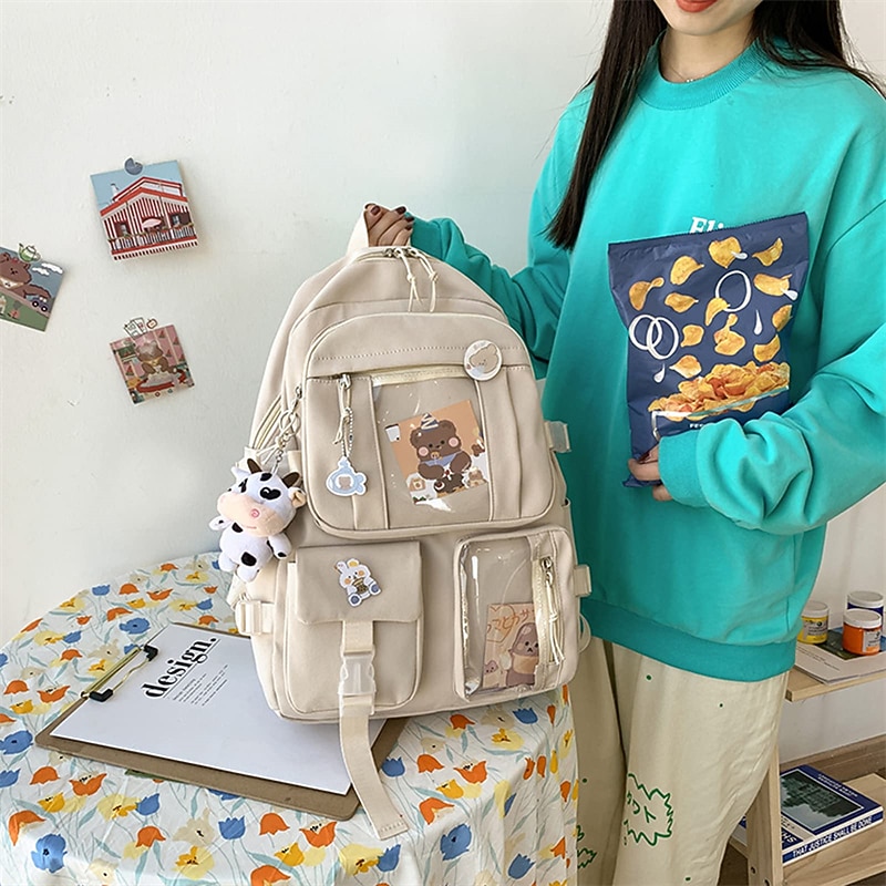 Backpacks School Backpack Catoon Backpacks for Girls Large Capacity Kids Backpacks Cute Aesthetic Backpack Back to School Gift2
