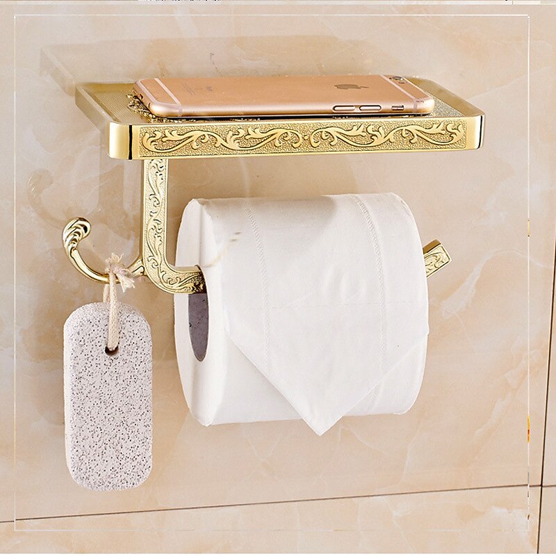 Toilet Paper Holder Multifunction Antique Zinc Alloy 1PC - Bathroom4