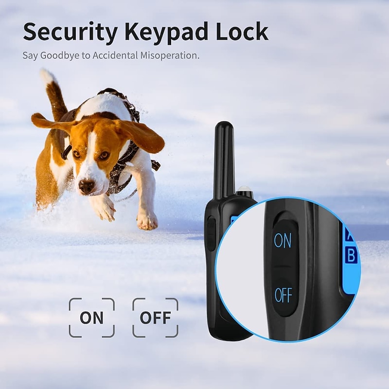 Dog Training Collar Waterproof Pet Remote Control Electric Shocker Rechargeable Anti Bark Dog Collar4