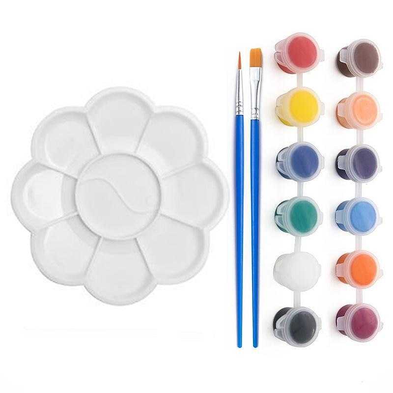 mini easel drawing board set 23 sets of children's beginners acrylic oil paint desktop wooden tripod2
