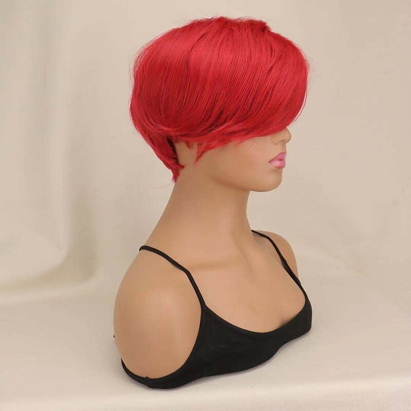 Wine Wigs for Women Synthetic Wig Curly Bouncy Curl Asymmetrical Wig Short Wine Red Synthetic Hair Burgundy Wigs for Black Women Christmas Party Wigs4