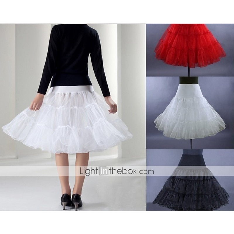 Petticoat Classic Lolita 1950s Cocktail Dress Dress Petticoat Hoop Skirt Crinoline Ballet Dancer Solid Colored Princess Fancy Dress Women's Girls' Wedding Party Bachelorette Party Adults' Petticoat4