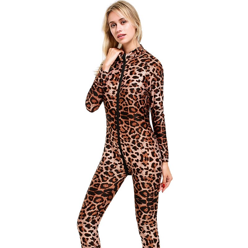 Zentai Suits Cosplay Costume Catsuit Carnival Costume Full Body Suit Women's Cosplay Sexy Costume Leopard Costume for Masquerade Adults2