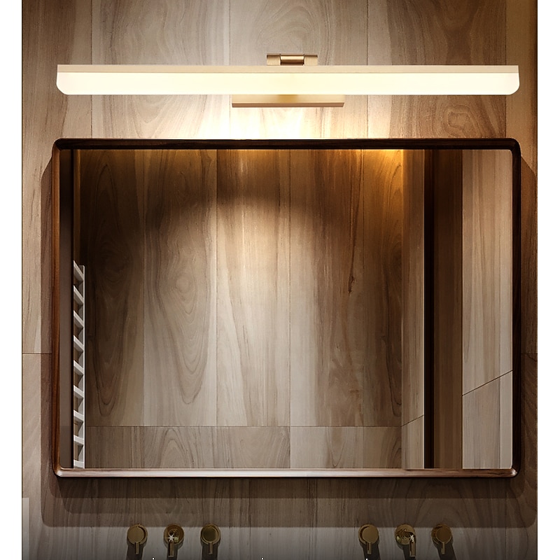 LED Mirror Light Vanity Light Matte Modern 50cm 60cm 70cm Bathroom Lighting Bathroom Aluminum Wall Light IP20 110-240 V 0 W4
