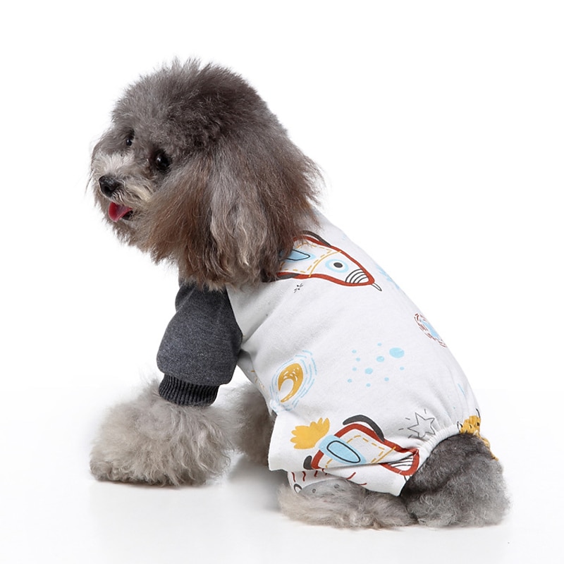 Dog Cat Pajamas Cute Casual Winter Waterproof Breathable Soft Washable Comfortable Casual Daily Dog Clothing for Bichon Frise Pomeranian Baby Pet Papillon Small