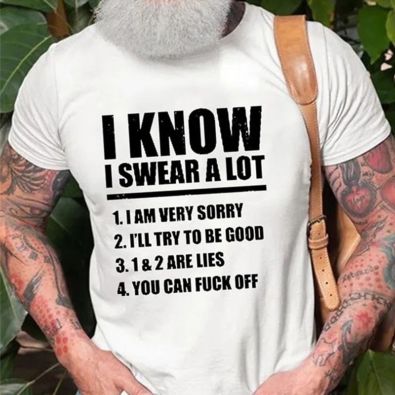 Men's Graphic Letter T Shirt Casual Style Cotton Short Sleeve Graphic Shirt Black White Navy Blue Comfortable Tee Street Casual Fashion Designer Clothing2