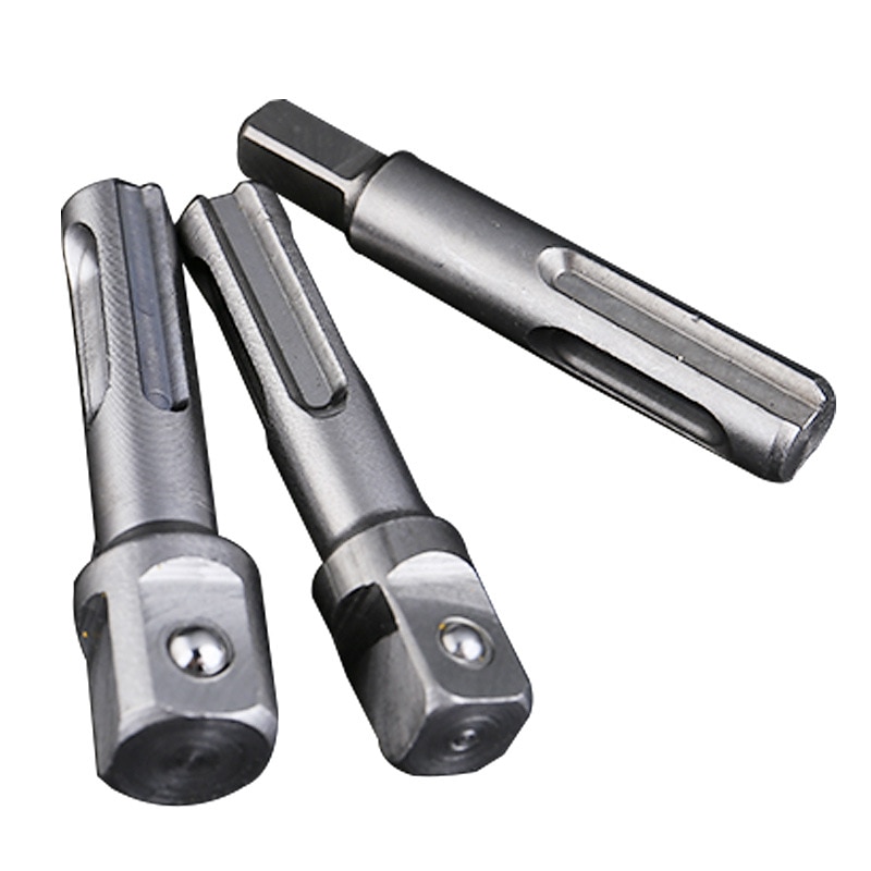 3Pcs 60mm Electric Hammer Adapter Electric Bit SDS Handle Connecting Rod Impact Drill Chuck Sleeve Adapter Tool Accessories