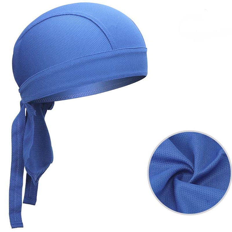 Skull Cap Beanie Do Rag Solid Color Quick Dry Moisture Wicking Breathability Stretchy Bike / Cycling Navy Wine Red White for Unisex Teen Adults' Recreational Cycling Fixed Gear Bike Solid Color 12