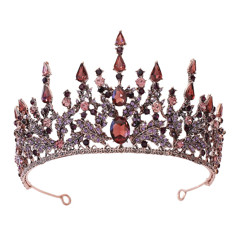 King's and Queen's Royal Crowns - Queen Festival Costume Prom Accessories Party Celebration, Bailey(16cm*8.2cm)
