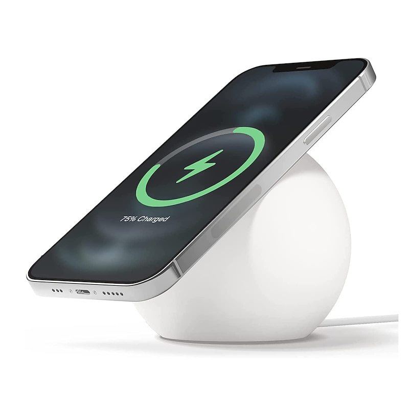 Phone Stand for MagSafe Charger - Silicone MagSafe Charger Holder for Desk, Cell Phone Stand Holder Phone Dock Cradle Compatible with iPhone 13, 12, 11 Pro Max Mini2