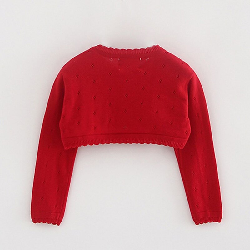 Girls' 3D Plain Coat Long Sleeve Summer Spring Cute Kids 2-8 Years Daily Regular Fit4