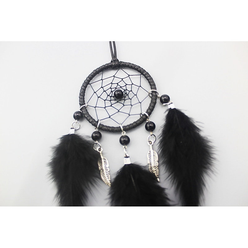 6CM Small Purple Dream Catcher Car Hanging Handmade Gift Woven Feather Feather Cute Keychain Ornament Decor Art Boho Style Home Crafts Decorative4