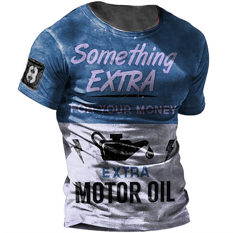 Men's Graphic Letter T Shirt Distressed T Shirt Short Sleeve T shirt 3D Print Crew Neck Shirt Fashion Basic Classic Street Casual Daily Yellow Red Blue Summer Clothing Apparel S M L XL 2XL 3XL 4XL3
