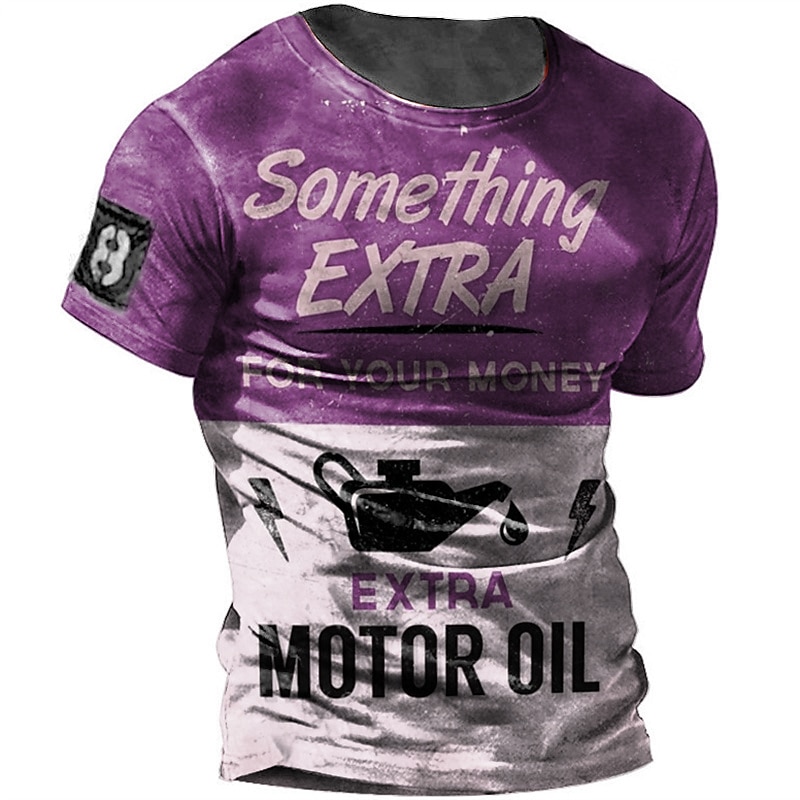 Men's Graphic Letter T Shirt Distressed T Shirt Short Sleeve T shirt 3D Print Crew Neck Shirt Fashion Basic Classic Street Casual Daily Yellow Red Blue Summer Clothing Apparel S M L XL 2XL 3XL 4XL 5