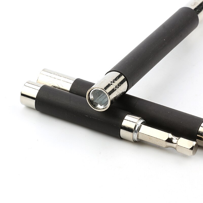 3pcs 80-120-140mm Telescopic Connecting Adapter Hexagonal Screw Handle Joint Sleeve Extension Connected Shank Rod3