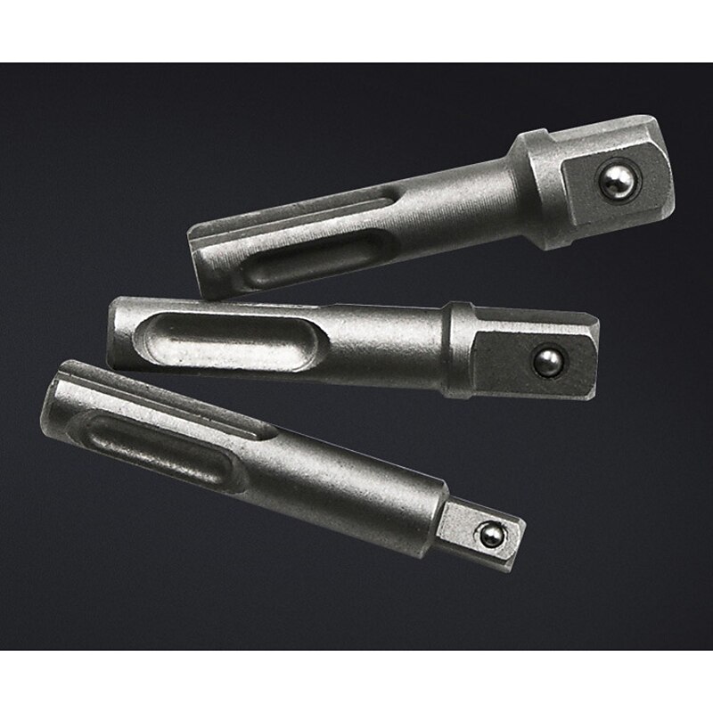 3Pcs 60mm Electric Hammer Adapter Electric Bit SDS Handle Connecting Rod Impact Drill Chuck Sleeve Adapter Tool Accessories2