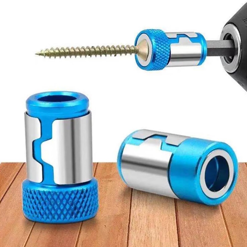 Screwdriver Magnetic Ring 1/4'' Universal Screw Driver Head Magnetic Ring Accessories for 6.35mm Shank Anti-Corrosion Drill Bit