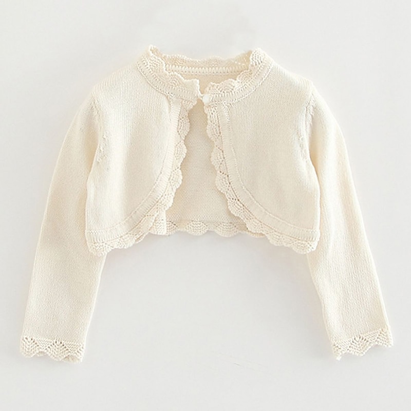 Girls' 3D Plain Coat Long Sleeve Summer Spring Cute Kids 3-10 Years Party Daily Slim3